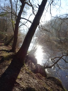 Beside the Wye in winter time.