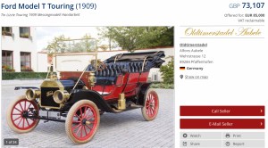 A rate model Ford T special tourer.